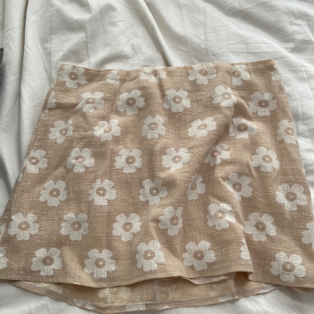 Tan Princess Polly Mini Skirt